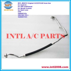 5Q0820743C air conditioning ac Tube/Hose Assemblies & line pipe/pipes for Audi A3/VW Golf/Passat/Skoda Octavia/Seat Leon