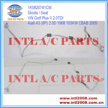 China factory Auto piping Hose Assembly Audi A3 8P 2.0D 1968 103KW /VW Golf Plus II 2.0TDI / Skoda/Seat COMPRESSOR HOSE BREAK 1K0820741CM