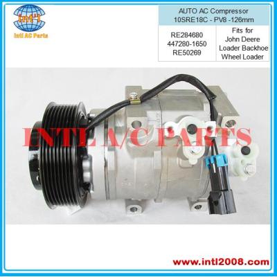 Компрессор кондиционера DENSO на технику JOHN DEERE PV8 RE284680 SE502697 RE502697