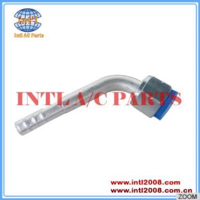 INTL-HF5008 #10 45 degree aluminum barb female O-ring R134A Fitting
