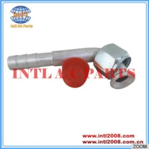 #12 90degree Female Flare Fitting Barb
