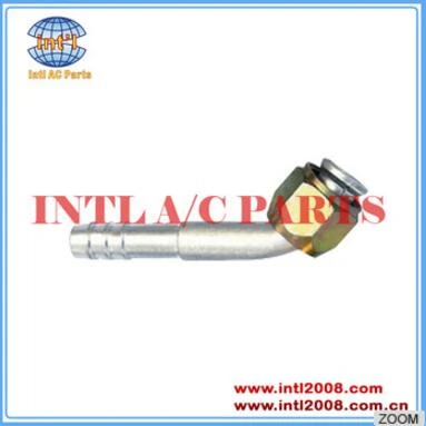 #6 45 degree Female Flare Fitting Barb