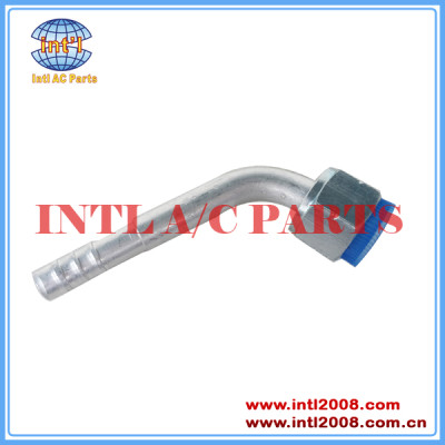 INTL-HF5008 #10 45 degree aluminum barb female O-ring R134A Fitting