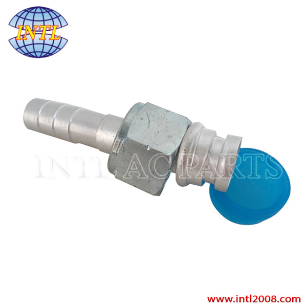 Female O-ring R134a Beadlock Aluminum Hydraulic Hose Fitting #6 Straight Auto Air Conditioning Parts