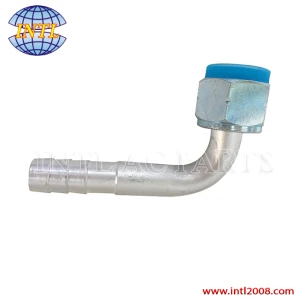 Female O-ring R134a Beadlock Aluminum Hydraulic Hose Fitting #6 Straight Auto Air Conditioning Parts