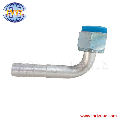 Female O-ring R134a Beadlock Aluminum Hydraulic Hose Fitting #6 Straight Auto Air Conditioning Parts