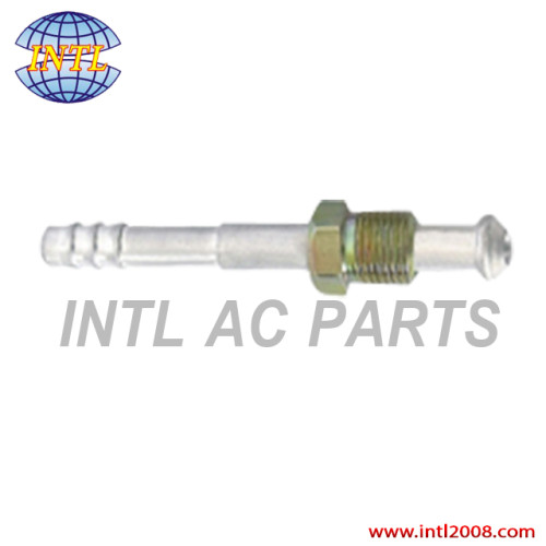 universal auto air conditioning hose barb fitting crimp on fitting hose connector #10 straight male FLARE