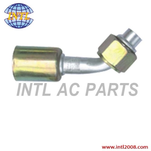 #8 straight female Oring beadlock hose fittings /connector/coupling with AL Joint iron jacket for wholesale and retail