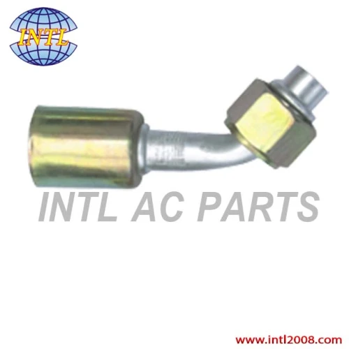 #10 straight female Oring beadlock hose fittings /connector/coupling with AL Joint iron jacket for wholesale and retail