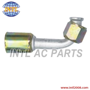 auto air conditioning ac beadlock hose fitting hose connector crimp on fitting #12 straight feamle flare