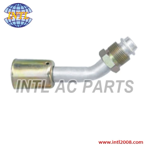 #8 45 degree male Oring R12 beadlock hose fitting /quick joint /connector/coupling with iron jacket cap