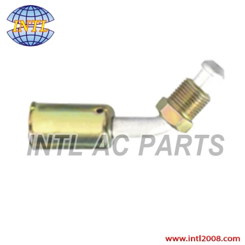 #12 90 degree male flare beadlock hose fitting /quick joint /connector/coupling with iron jacket cap