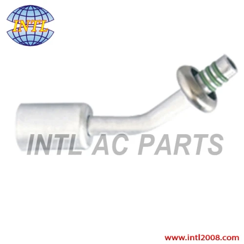 #6 90 degree car air conditioning hose connector beadlock hose fitting universal use high quality