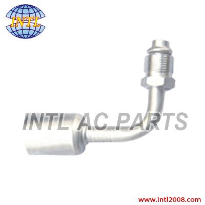 R12 Aluminum air conditioning A/C beadlock hose fitting crimp on fitting hose connector #10 straight male O-ring