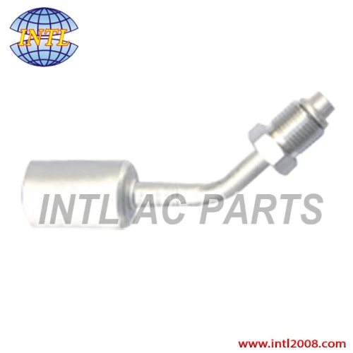 intl-hf2260 #10 90 degree Oring beadlock hose fitting /connector/coupling with with AL jacket cap
