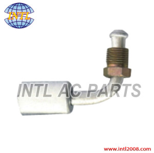 #6 straight male beadlock hose fitting /connector/coupling with iron outer screw AL jacket