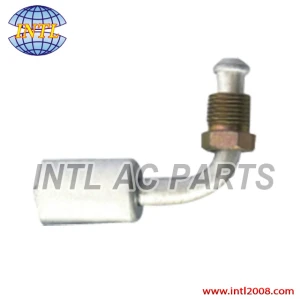 #12 90 degree male beadlock hose fitting /connector/coupling with iron outer screw AL jacket