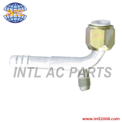 #12 45 degree female flare barb hose fitting /connector/coupling with Al joint R12 value
