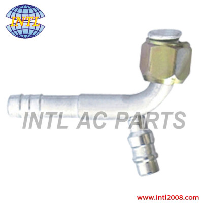 auto air conditioning hose fitting hose barb fitting AC barb fitting hose splicer with R12 Service port