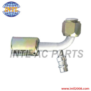 female flare beadlock hose fitting /connector/coupling with Al joint Iron Jacket R12 high and low pressure value