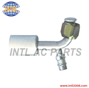 female flare beadlock hose fitting /connector/coupling with Al joint AL Jacket R134a high and low pressure value