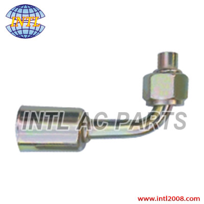 female O-ring barb hose fitting /connector/coupling with Al joint and Iron Jacket