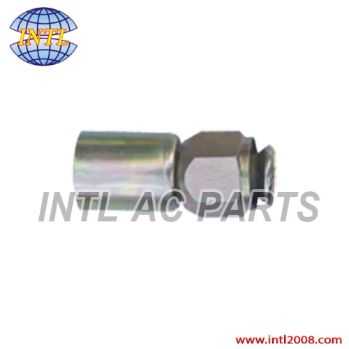 female flare beadlock hose fitting /connector/coupling with Al joint and Iron Jacket
