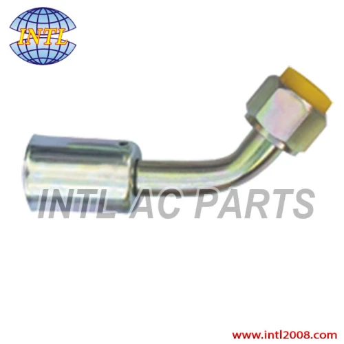 female flare beadlock hose fitting /connector/coupling with Al joint and Iron Jacket