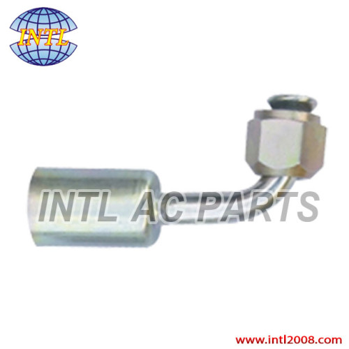 female flare beadlock hose fitting /connector/coupling with Al joint and Iron Jacket