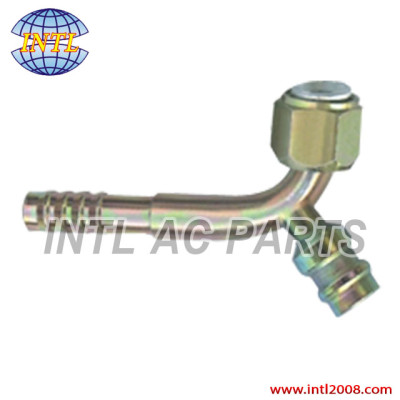 Universal auto air conditioning Barb hose Fitting crimp on fitting with R13a Service port #6 straight