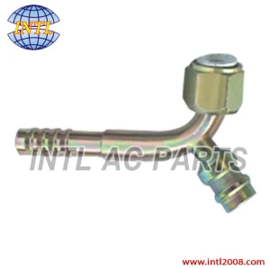 Auto AC Barb hose Fitting tube fitting pipe fitting flare hose fitting with Iron Joint R134a high and low pressure valve