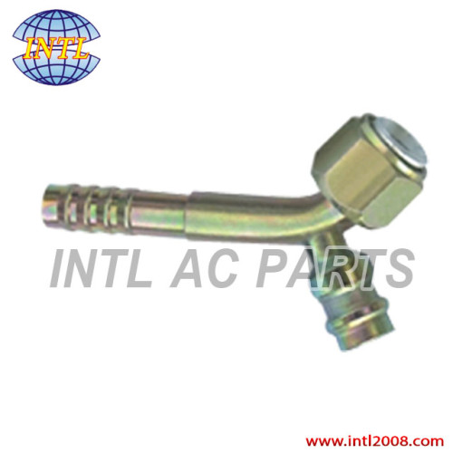 Auto AC Barb hose Fitting tube fitting pipe fitting with Iron Joint R134a high and low pressure valve