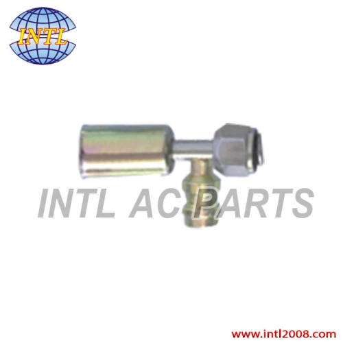 female flare hose fitting /connector/coupling with Iron Joint R134a high and low pressure valve