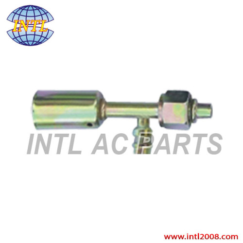 INTL-HF3317 auto air conditioning hose fitting beadlock hose fitting crimp on fitting hose splice with R134a service port