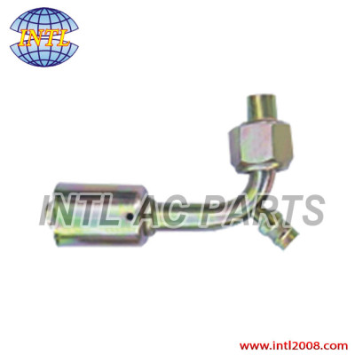auto air conditioning hose fitting female Oring beadlock fitting /connector/coupling with full Iron joint iron Jacket R12 Valve