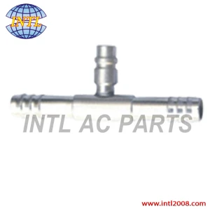 auto air condition through pipe hose fitting with R12 high and low pressure Valve
