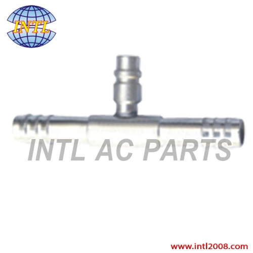 auto air condition fitting ac pipe fitting through pipe fittiing with R12 high and low pressure Valve