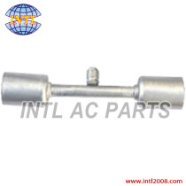 INTL-HF6404 standard through pipe /pipe hose fitting with Al jacket R12 Valve