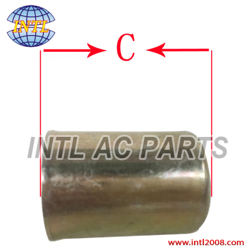 size #6 China High Quality hose crimp on fitting ac hose fitting ferrule Auto Air Conditioning
