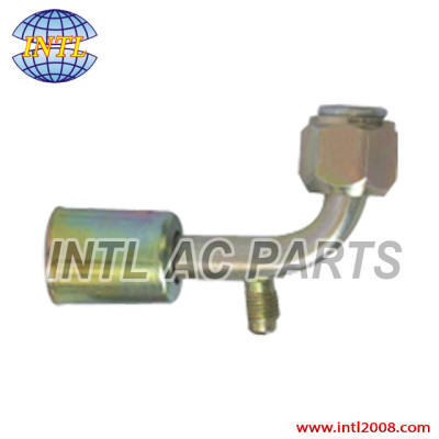 Auto AC bead lock hose fitting pipe fitting tube fitting female FLARE hose fitting with full Iron Joint R12 Valve