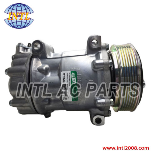 Sanden 1309 1321 SD7C16 auto ac compressor for Peugeot 307/Citroen C4/Fiat/Lancia 9651911480 9671216780 1608473380 6453QN 6453QL China factory