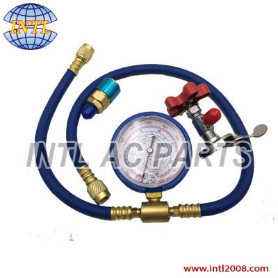 R134a R22 R410a R404a Refrigerant Charging Hose with Gauge Recharge Measuring Tool