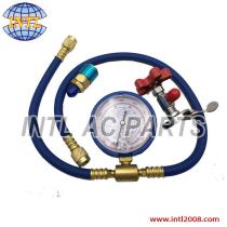 R134a R22 R410a R404a Refrigerant Charging Hose with Gauge Recharge Measuring Tool