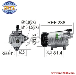 Air Compressor Delphi CVC 10063 Volkswagem Golf / Audi A3 1.8 2.0 135cc/ BORA / NEW BEATLE 1.6 1.8 2.0 6PK 120MM