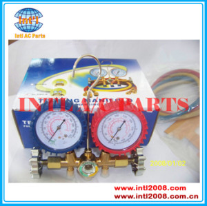 R134a 134a R22 R12 R410a auto air conditioner manifold gauge set