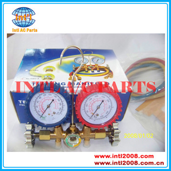 R134a 134a R22 R12 R410a auto air conditioner manifold gauge set