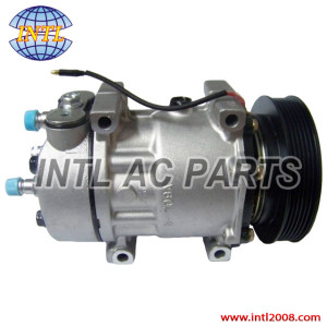 Auto air conditioning compressor Sanden 7H15 SD7H15-PV6-132mm  for Saab 9000 L4 2.3L 94-98 4319240 Sanden 7943  China auto factory