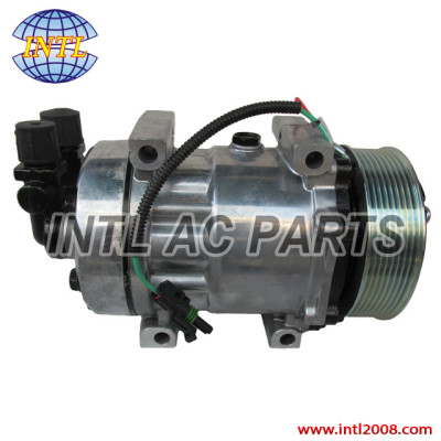 Sanden 7H15 A/C compressor with connector