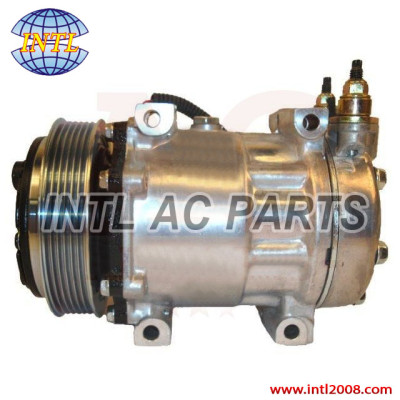 Sanden 4803 Auto AC Compressor Model SD7H15 12V R134a with 125mm 6Gr Clutch for Navistar Trucks  3627952-C1 3627952C1