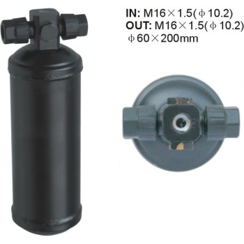 a/c receiver Dryer Accumulator Receiver Drier M16x1.5 OUT: M16x1.5 (DIA 10.2) 60x200mm Filter Drier